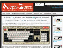 Tablet Screenshot of alephboard.com